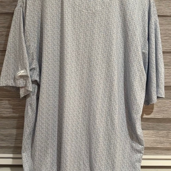 AndersonOrd Golf Polo Men's size Extra Large Blue with White Weave Pattern Shirt - Picture 2 of 5